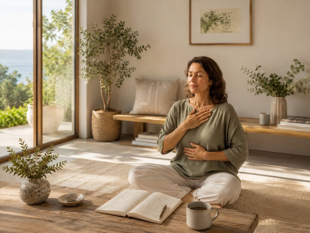 Mindfulness and meditation practice for mental wellbeing