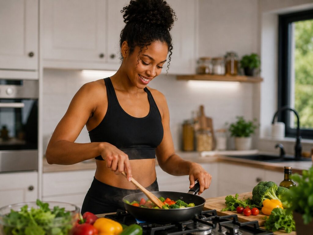 Fresh whole foods prepared for a metabolic health plan